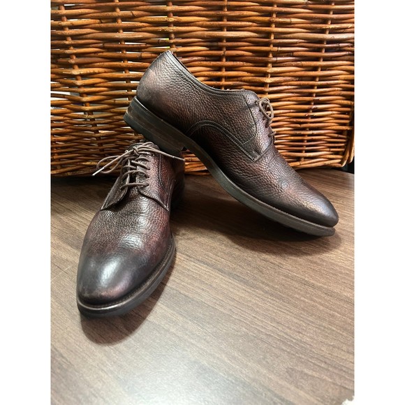 Magnanni Brown pebbled  oxfords sz 10M - Picture 2 of 7